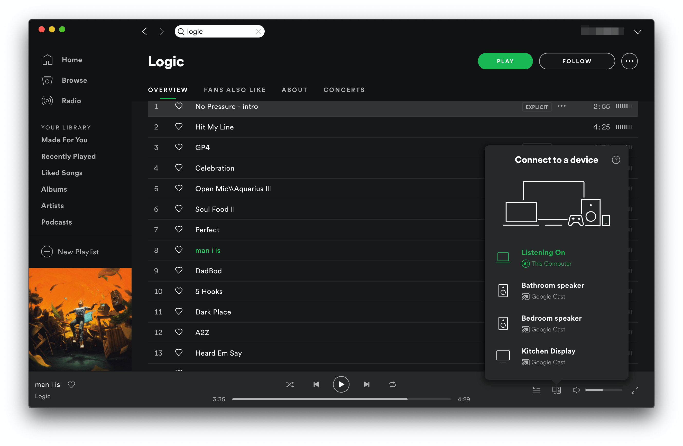 Spotify chrome cast from macbook